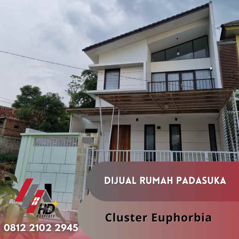 rumah 2 lantai bagus di cluster padasuka bandung shm