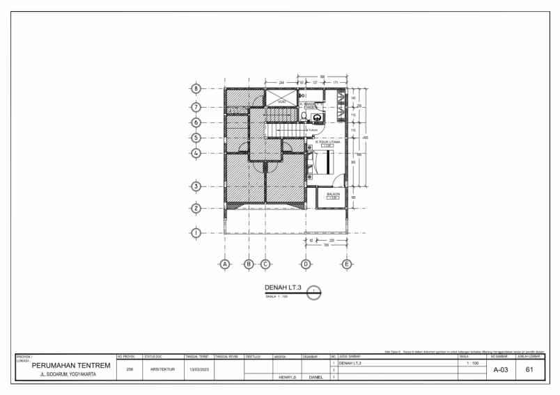 rumah 3 lantai di jalan godean km 7 bebas desain