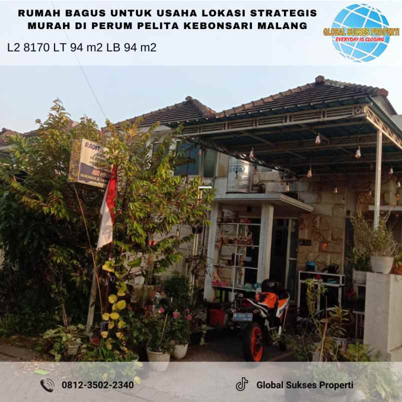 rumah bagus asri harga bagus di sukun kota malang