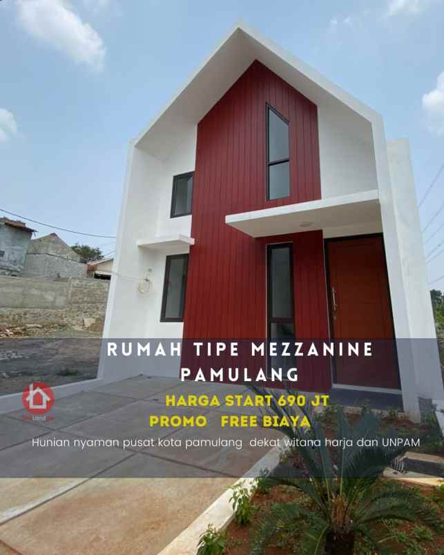 rumah baru type mezzanine di pamulang kpr tanpa dp