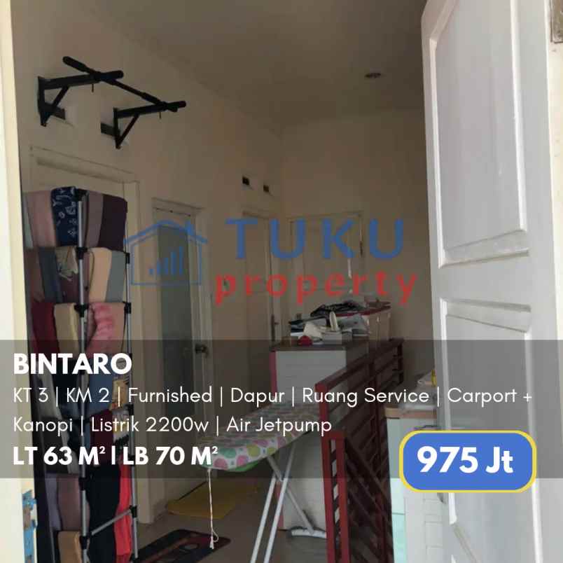 rumah bintaro 975jt dekat bintaro plaza