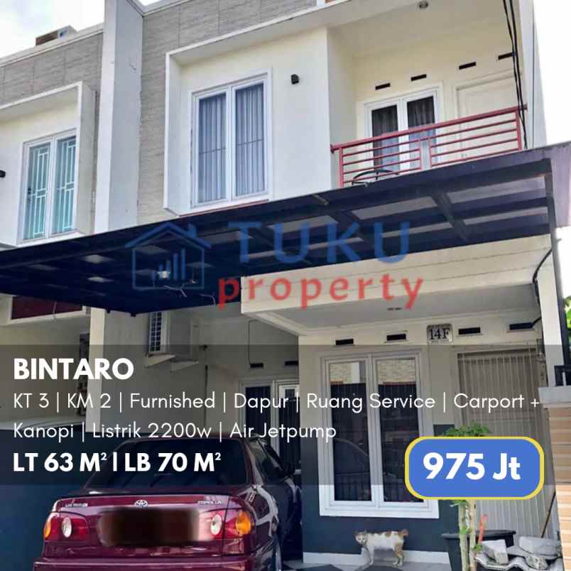 rumah bintaro 975jt dekat bintaro plaza