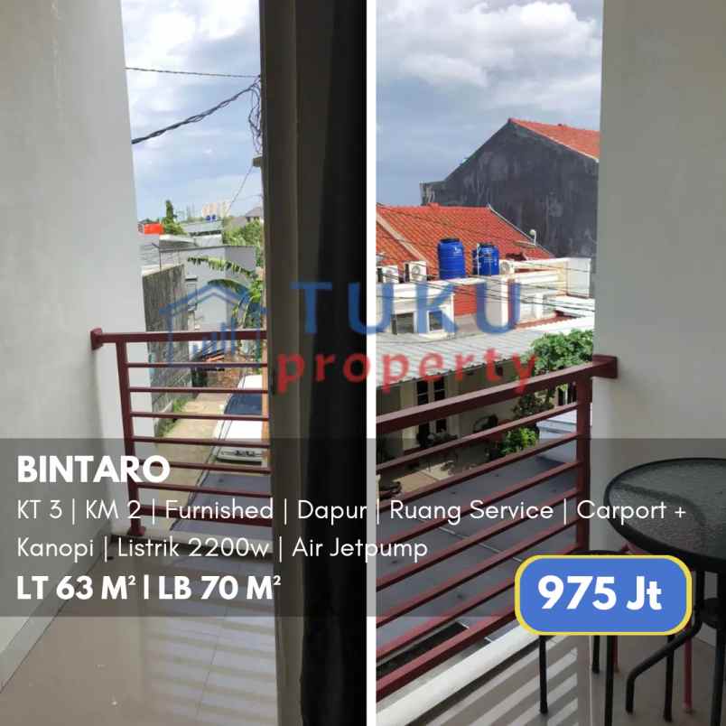 rumah bintaro 975jt dekat bintaro plaza