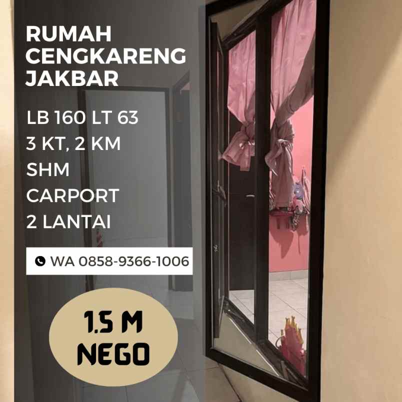 rumah cengkareng jakbar cakep 2 lantai