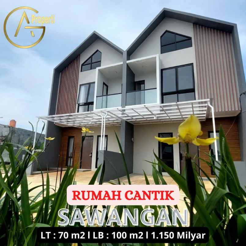 rumah cluster 1 150 milyar di sawangan depok