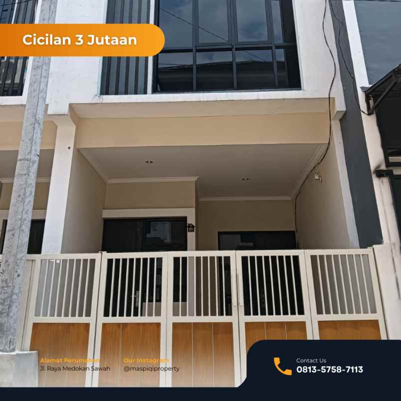 rumah di medokan cicilan cuma 3 jutaan