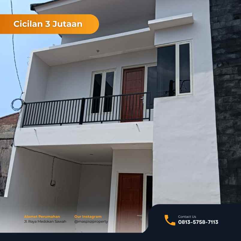 rumah di medokan cicilan cuma 3 jutaan