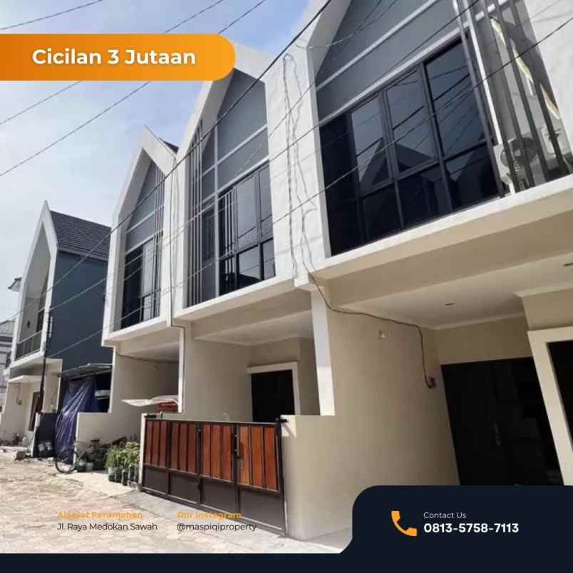 rumah di medokan cicilan cuma 3 jutaan