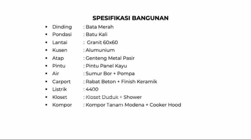 rumah di mini cluster cipayung depok roh