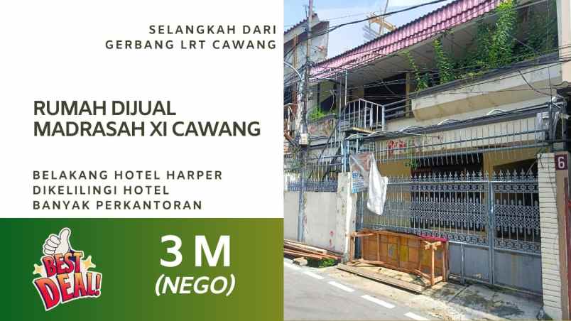 rumah dijual cawang madrasah 11