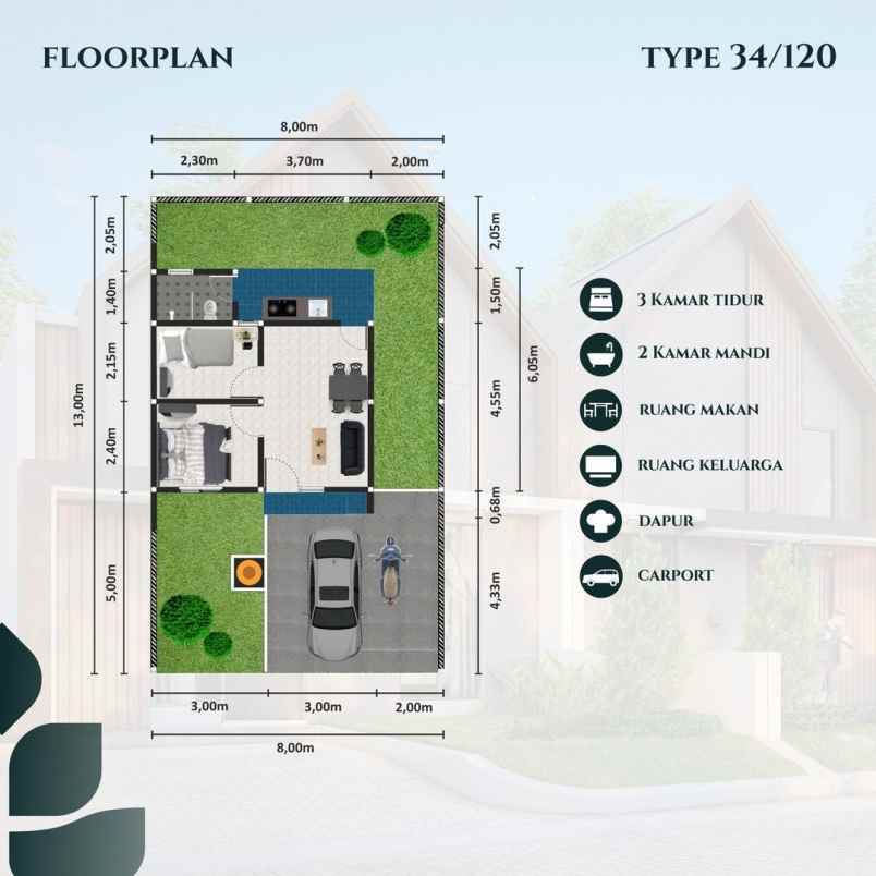 rumah dp 0 di mijen dekat shabara