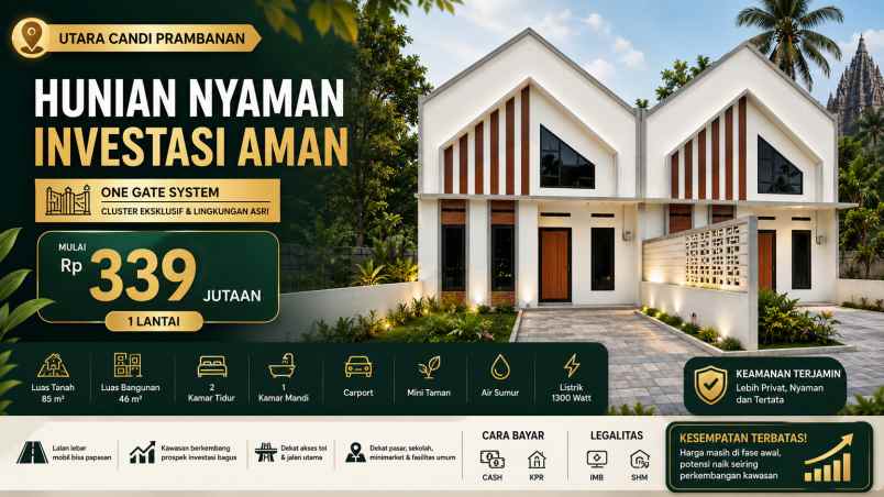 rumah estetik harga mulai 339 jutaan