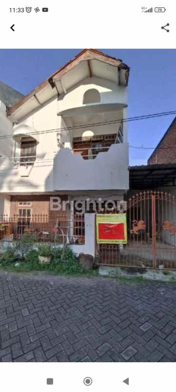 rumah jl kalikepiting surabaya strategis tengah kota