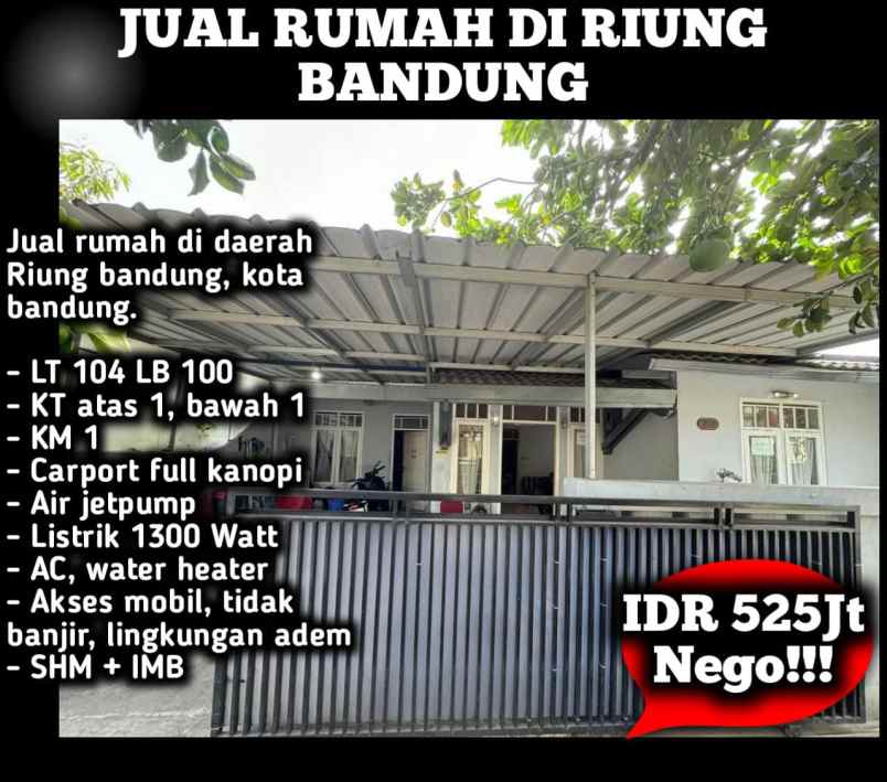 rumah murah riung kota bandung