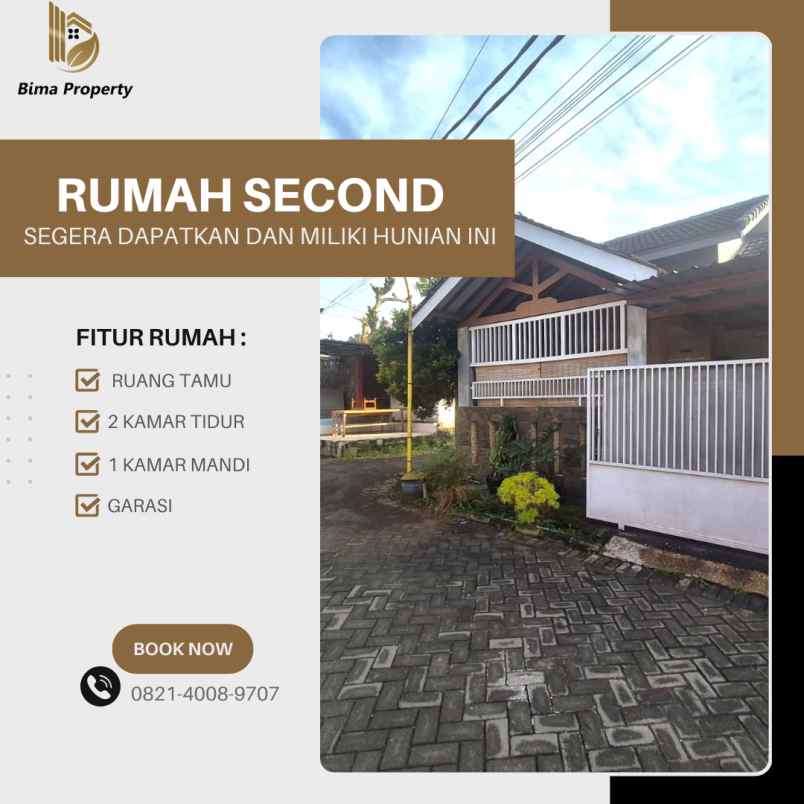 rumah second minimalis siap huni