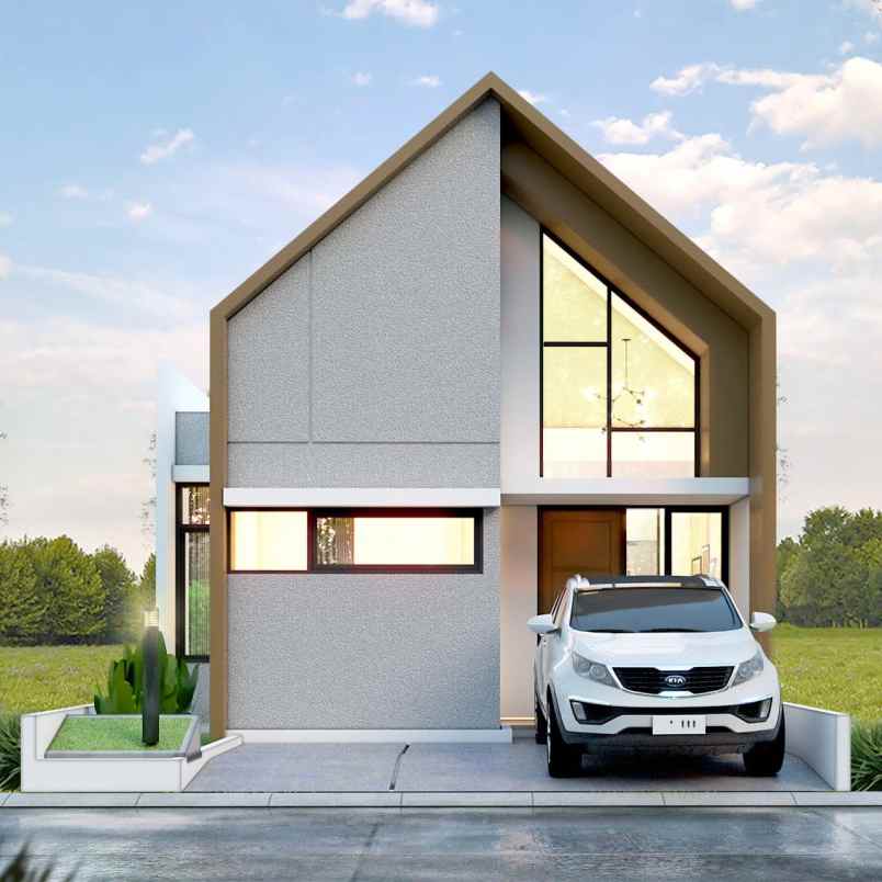 rumah tipe scandinavian di setu cileungsi bogor