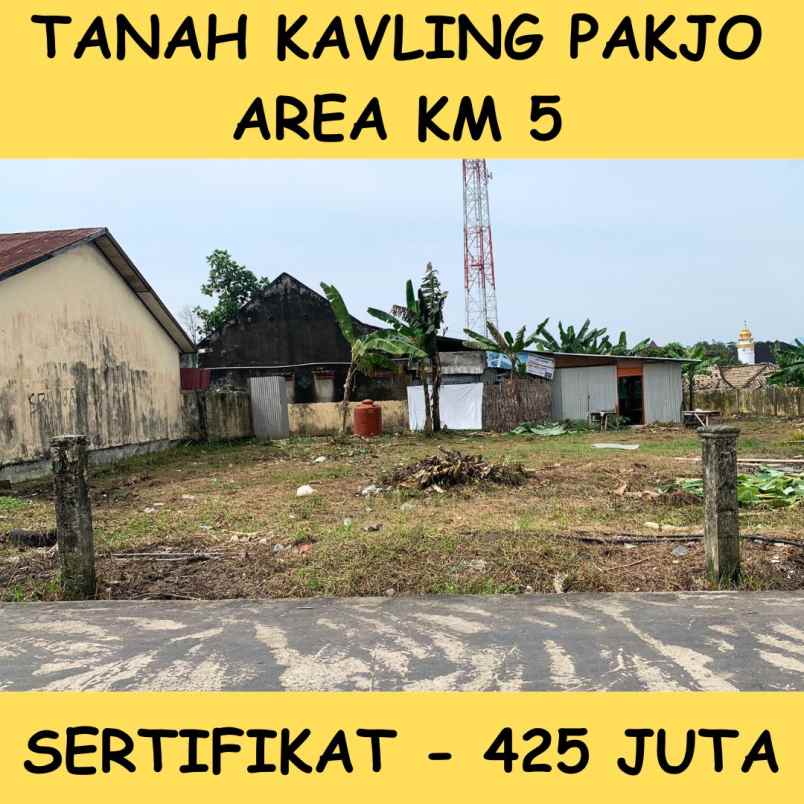 tanah area km 5 pakjo siap bangun