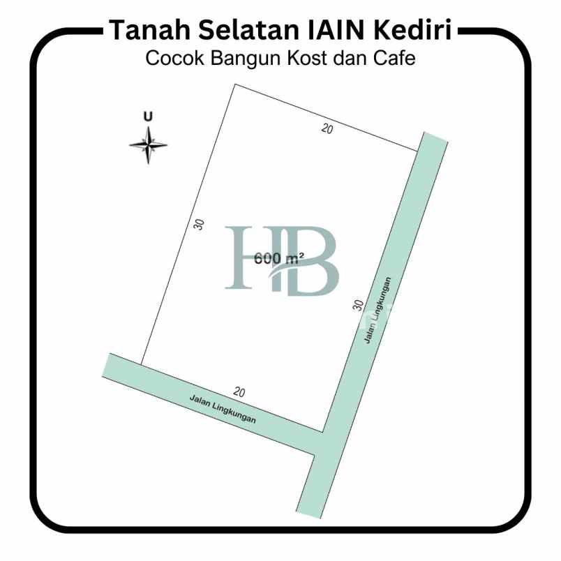 tanah dijual selatan kampus iain kediri