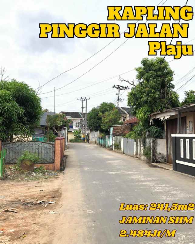 tanah kapling murah rata pinggir jalan