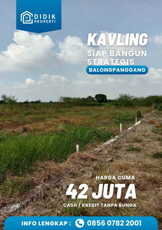 tanah kapling siap bangun