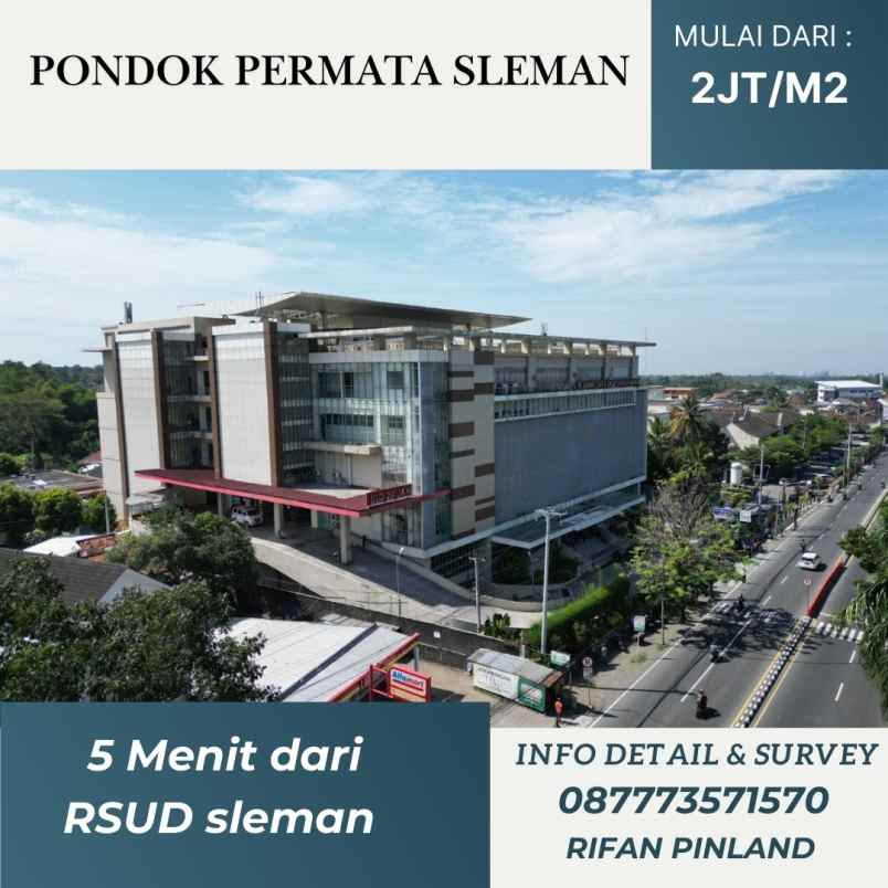 tanah kaveling dekat rsud sleman promo mulai 2jt m2