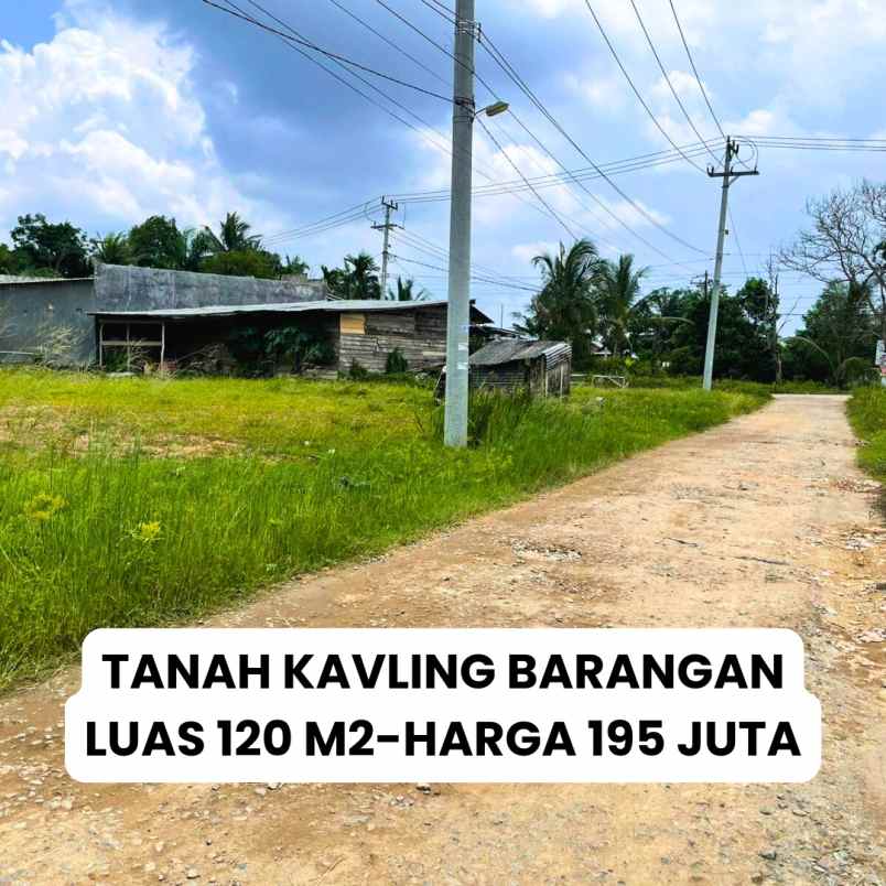 tanah murah palembang barangan siap bangun