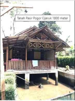 tanah pasir pogor cijeruk 1800 meter