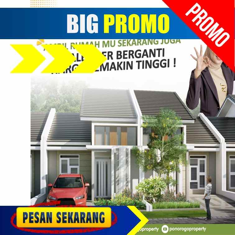 terlaris call jual rumah murah ponorogo tanpa riba