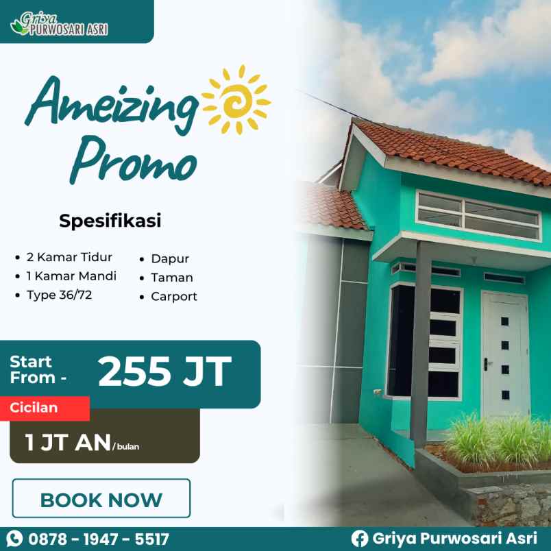 ameizing promo rumah 1jt