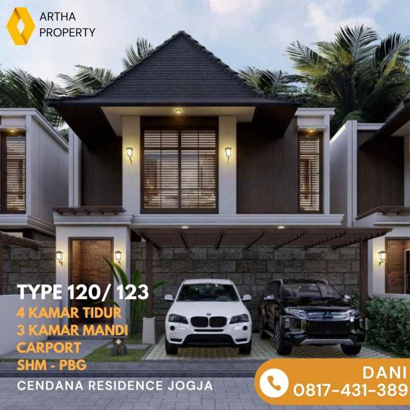 cendana residence jogja rumah 4 kamar monjali jombor