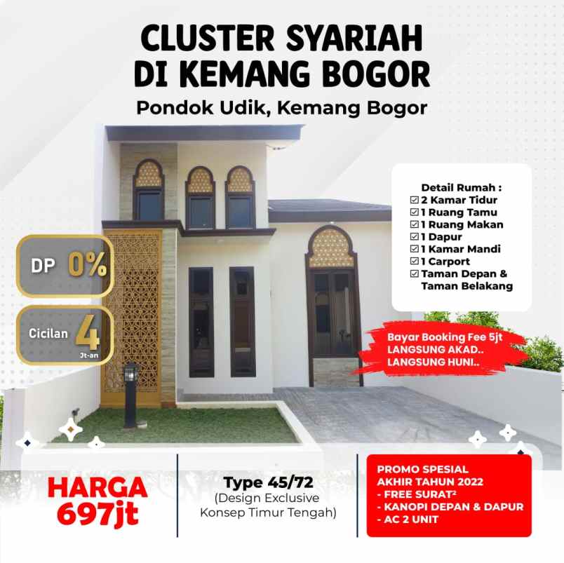 cluster islami dikemang bogor dp 0