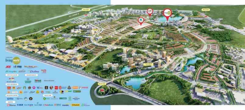 cluster rumah mewah water terrace di bekasi