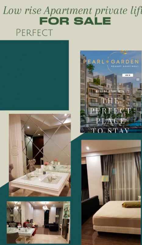 dijual apartemen apartemen pearl garden resort