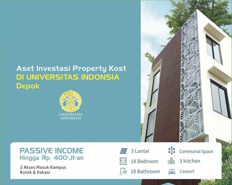 dijual kost beji