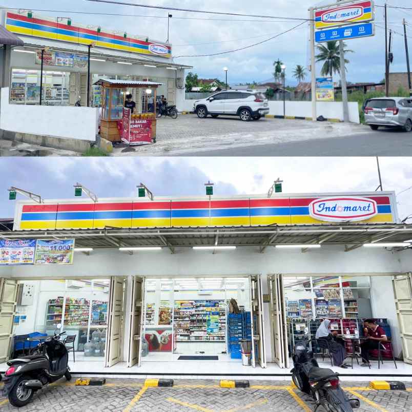 dijual ruko gudang kantor jalan besar hamparan perak