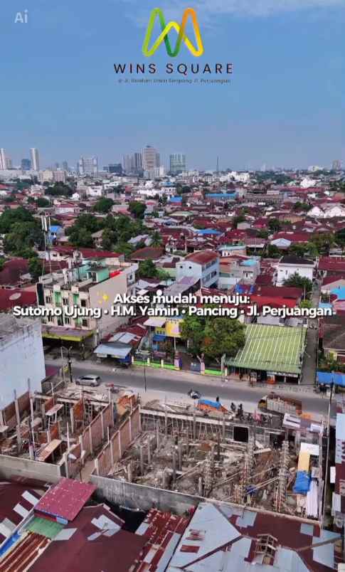 dijual ruko gudang kantor jalan ibrahim umar