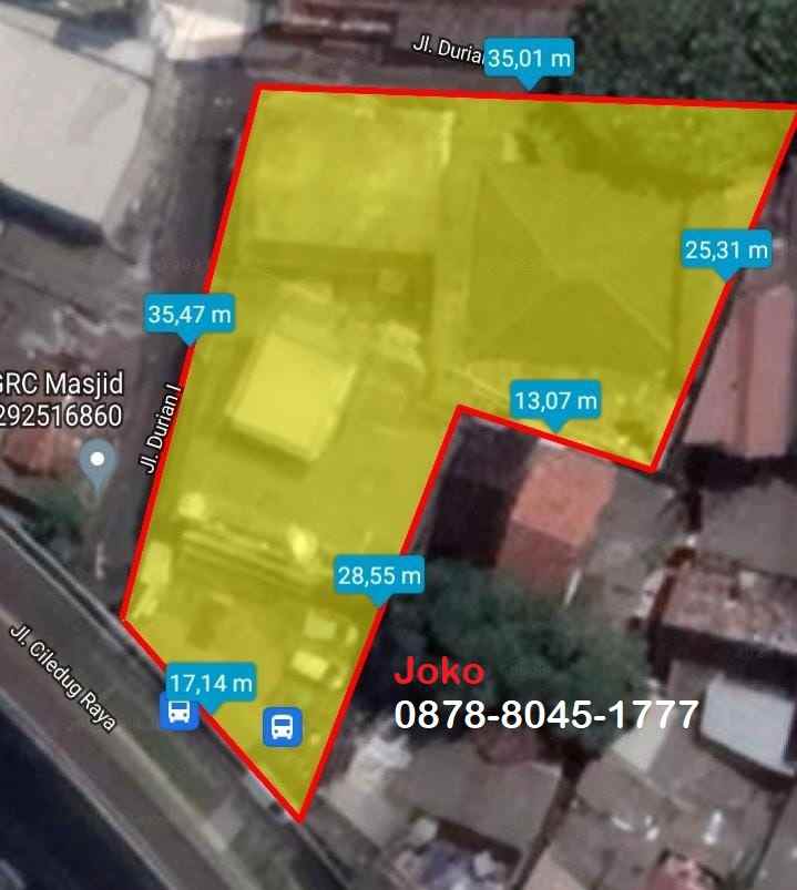 dijual ruko gudang kantor jl ciledug raya