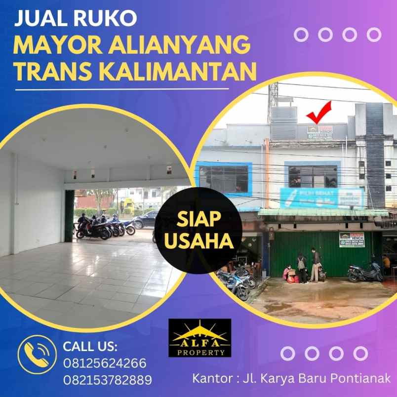 dijual ruko gudang kantor jl mayor alianyang