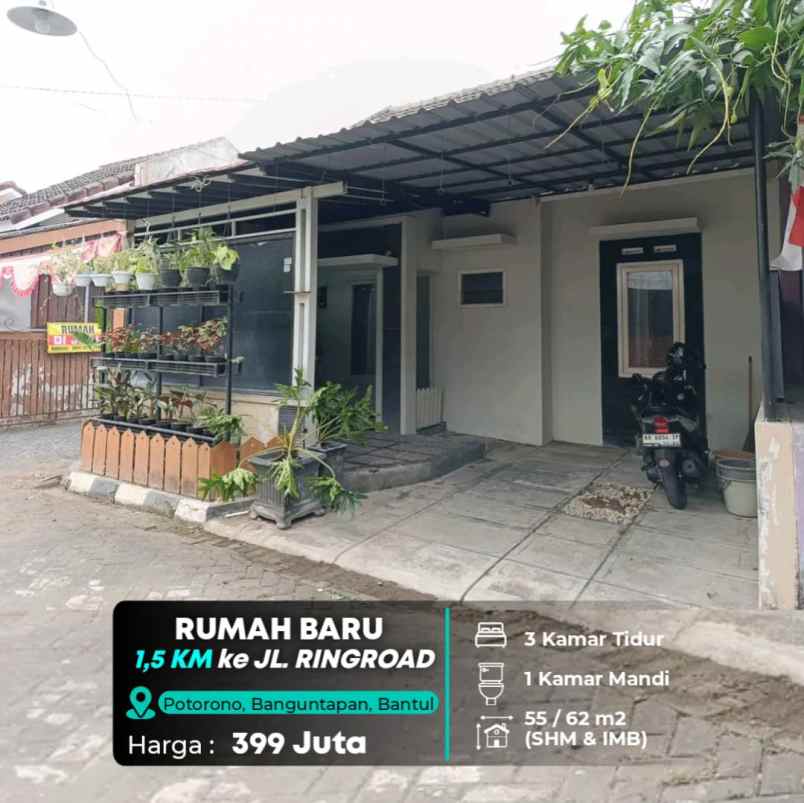 dijual rumah 1 5 km ke ringroad