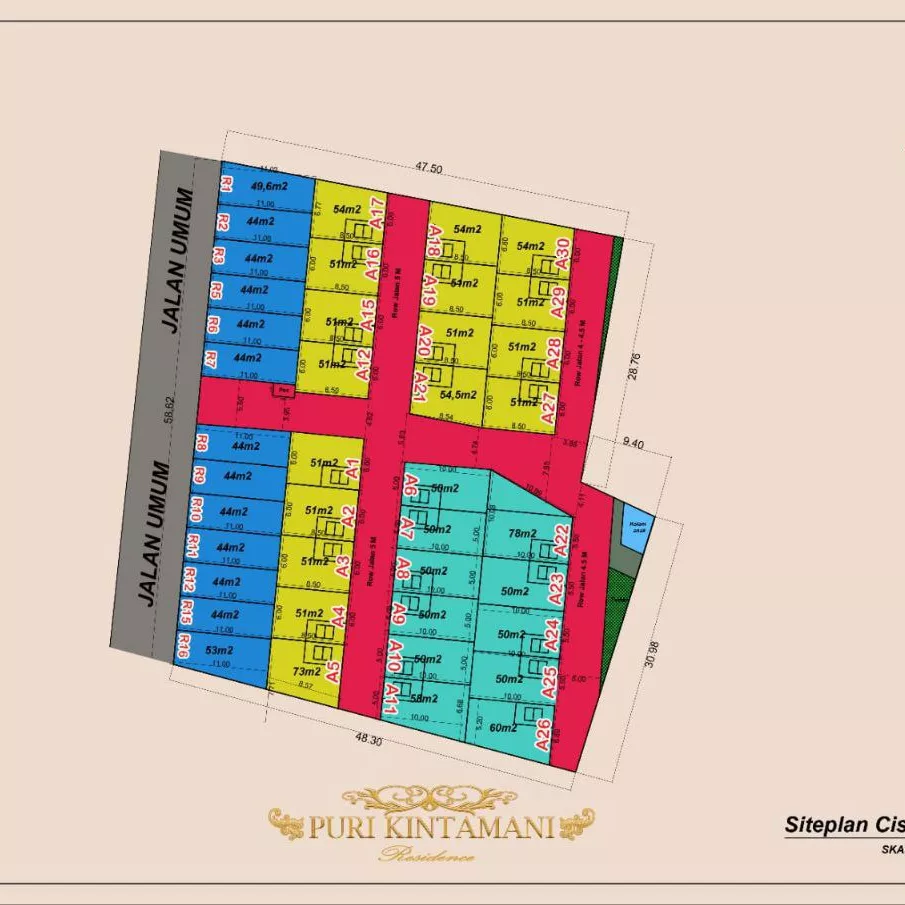 dijual rumah 2 lantai dekat pasar cisalak depok