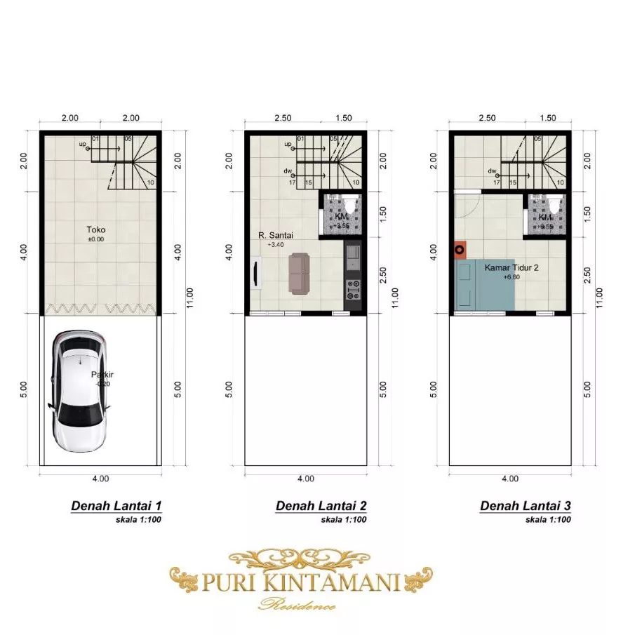 dijual rumah 2 lantai dekat pasar cisalak depok