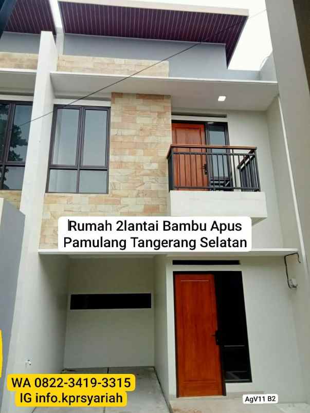 dijual rumah bambu apus pamulang