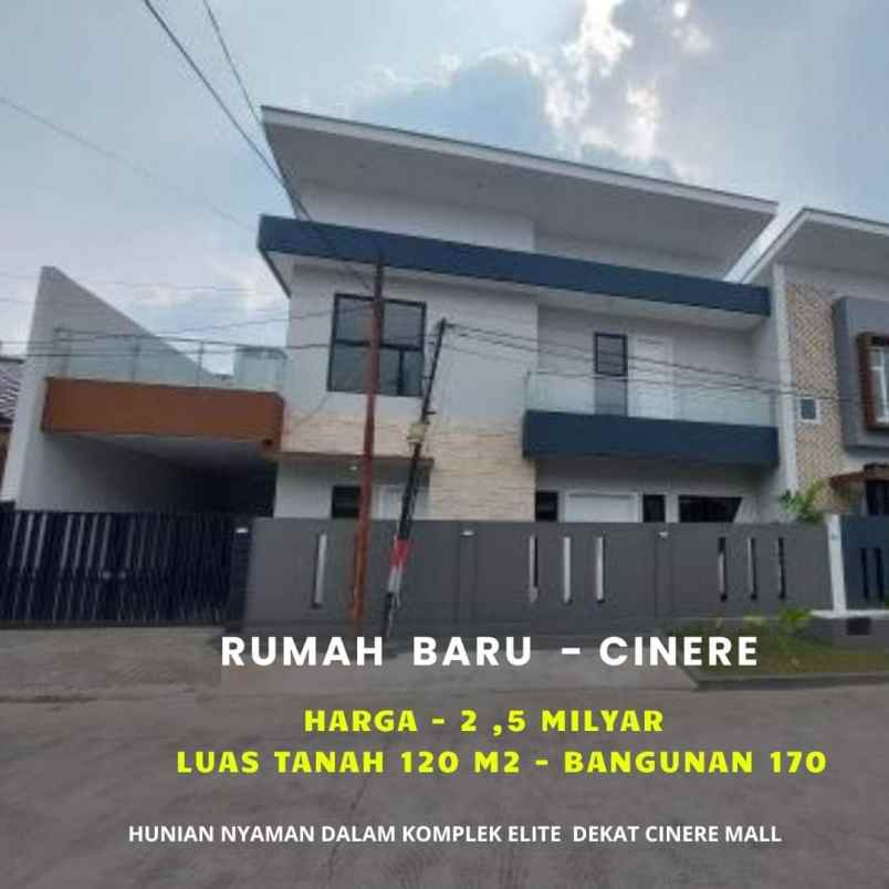 dijual rumah baru siap huni dekat mall cinere