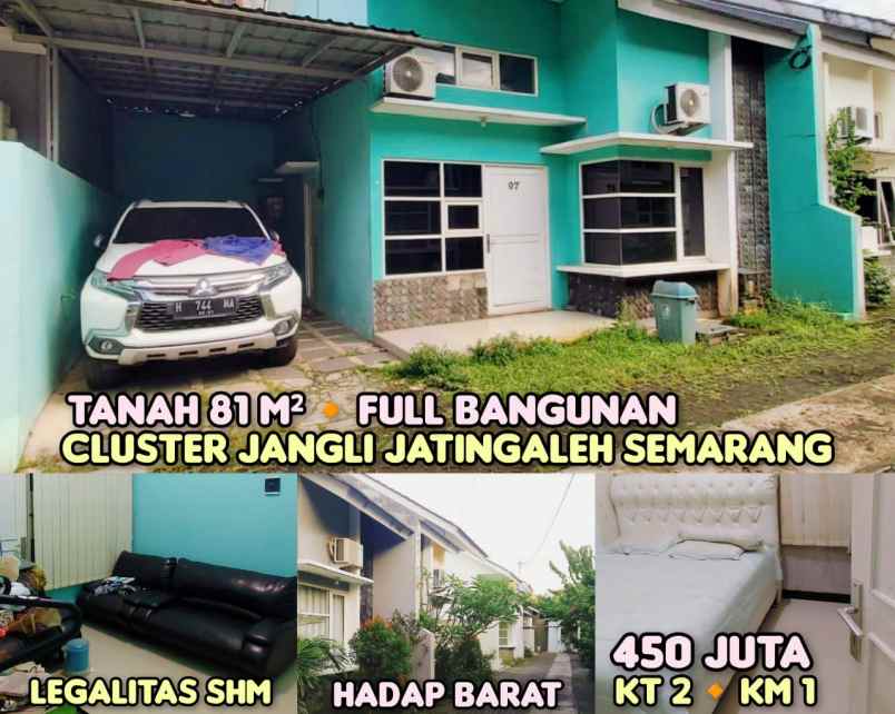 dijual rumah di cluster janggli semarang