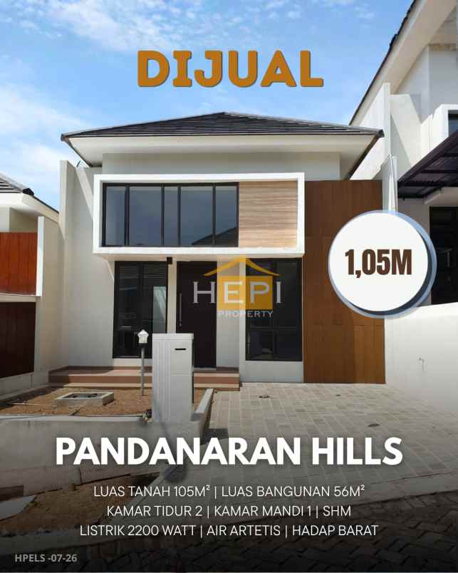 dijual rumah di pandanaran hills semarang