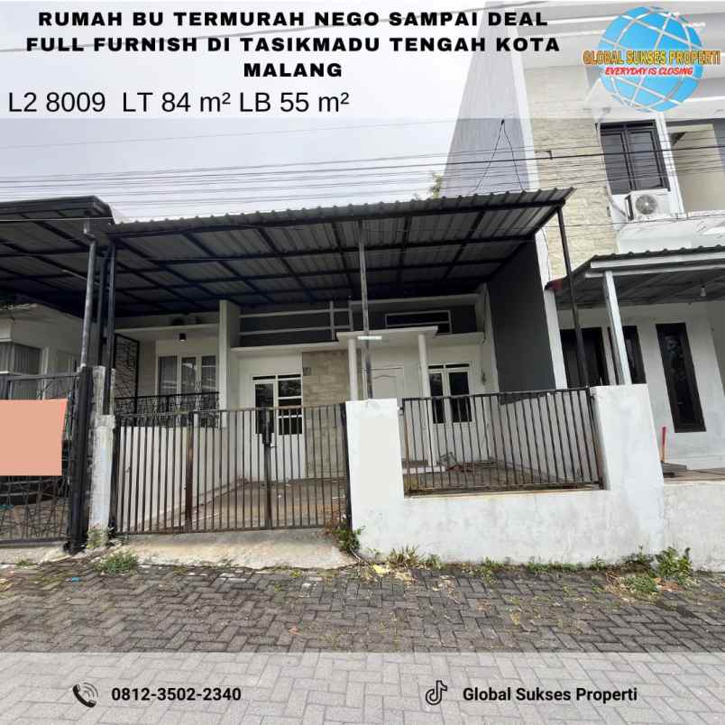 dijual rumah di tasikmadu tengah