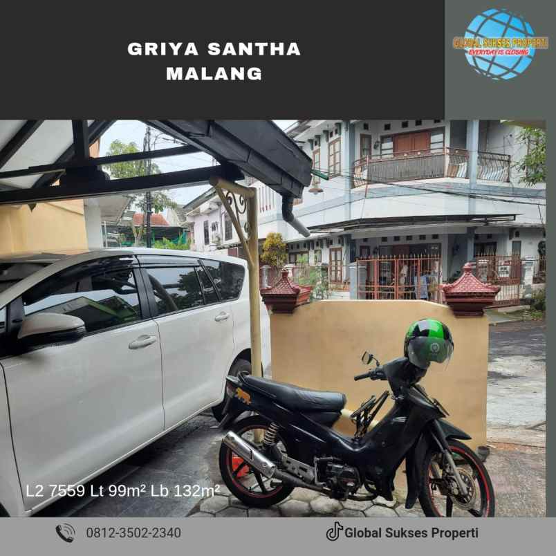 dijual rumah griyashanta