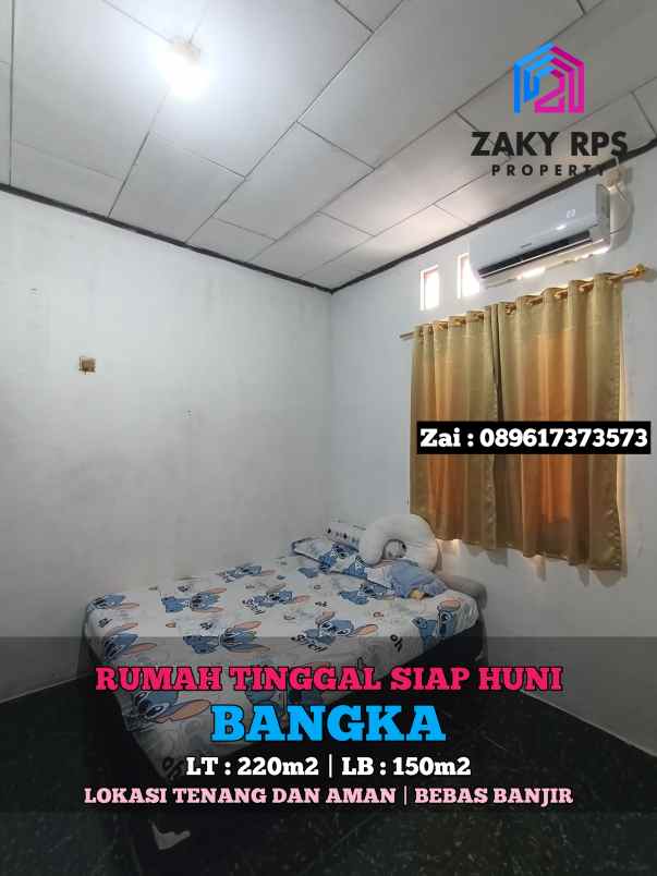 dijual rumah jalan bangka