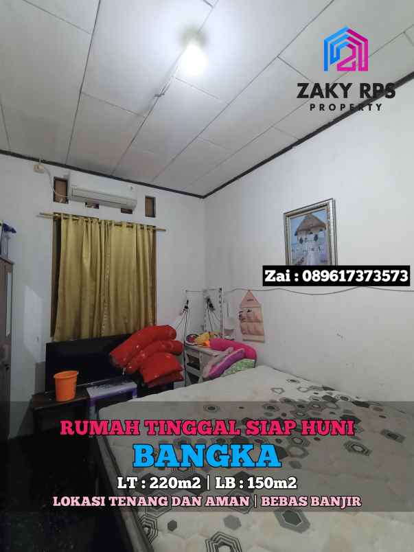 dijual rumah jalan bangka