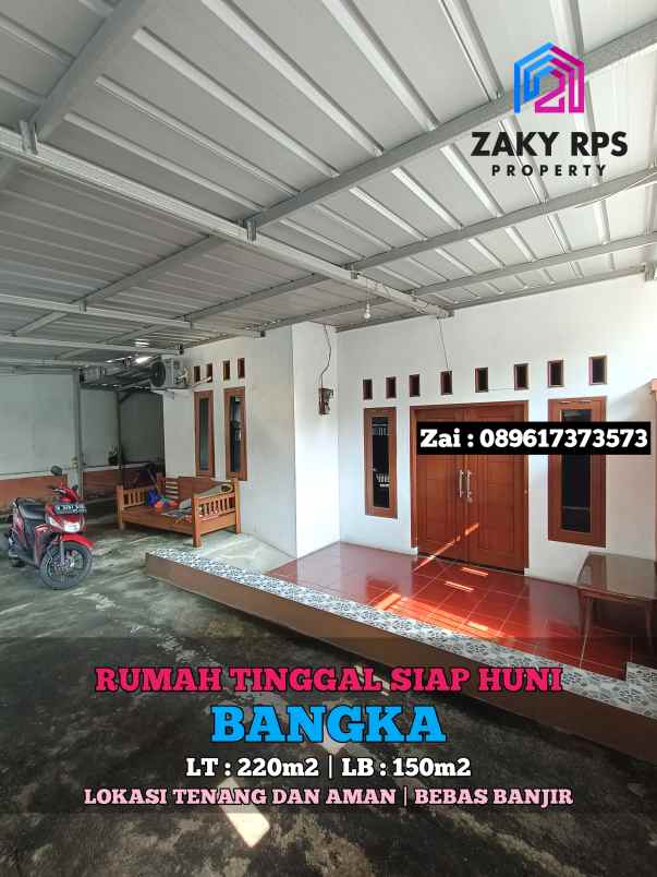 dijual rumah jalan bangka